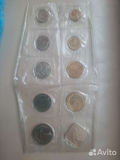 Набор монет 1989года 10штук