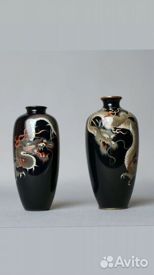Вазочки клуазоне с драконами