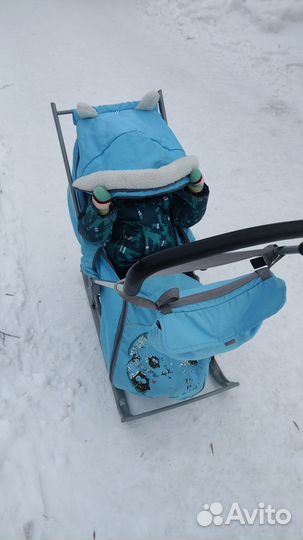 Детские санки Коляска с колесами