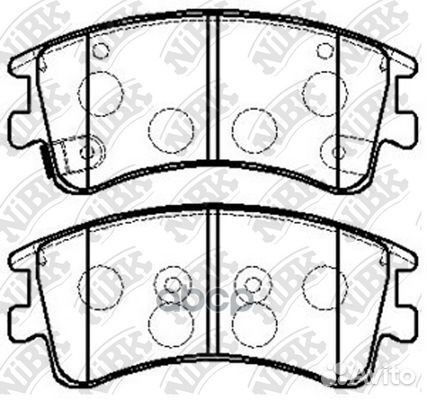 PN5526 nibk Колодки тормозные передние PN5526 NiBK