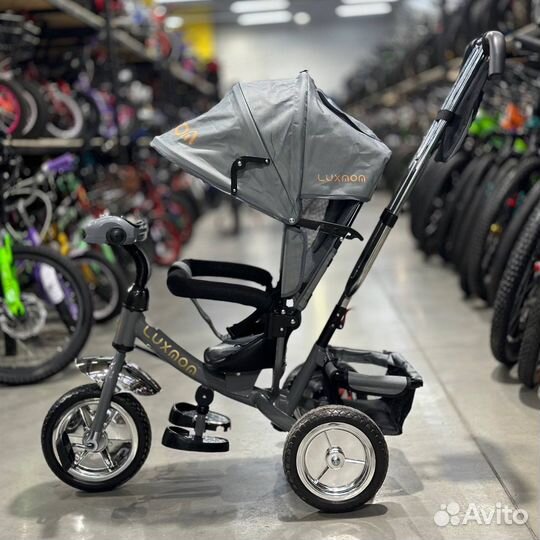 Детский велосипед с родительской ручкой