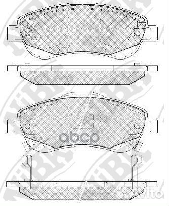 Колодки тормозные дисковые PN8808 NiBK