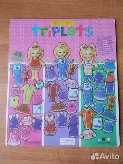 Игра наряди одень куклу магнитная для девочек