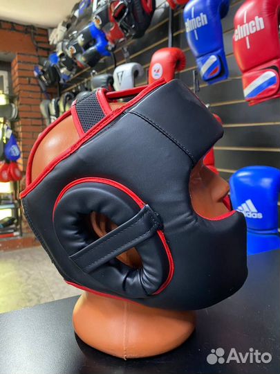 Боксерский шлем BoyBo Атака BH80 Black - Red