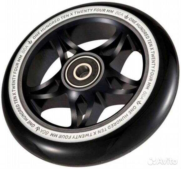 Колесо blunt S3 110mm Black-Black Kra213