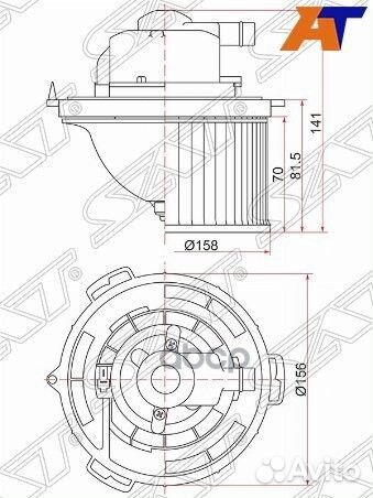 Мотор отопителя салона Mazda 3 03-09 / Axela 03