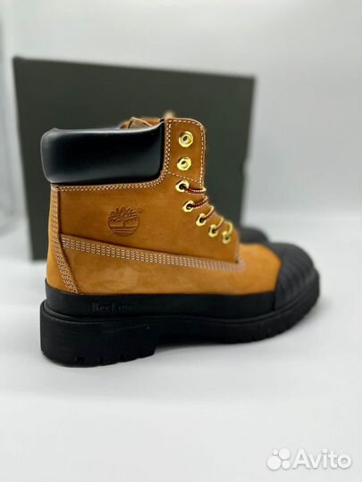 Timberland 6 Inch Rubber Toe Boot Wheat Black