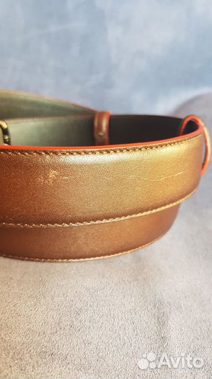 Ремень брючный натуральная кожа двухсторонний 35мм