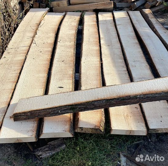 Доска необрезная липа