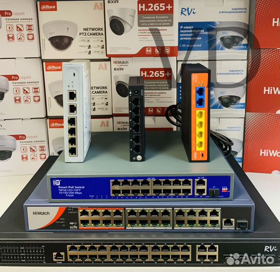 Poe коммутаторы 4-10 портовые