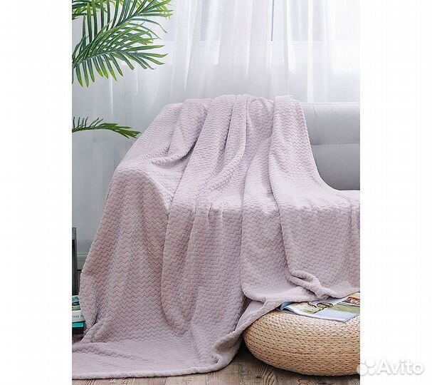 Плед GoodNight Велсофт 150х200, светло-розовый