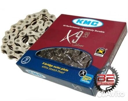 Велосипедная цепь KMC X9-99 на 9 скоростей