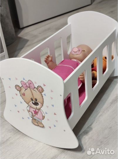 Люлька-качалка для куклы 45 см