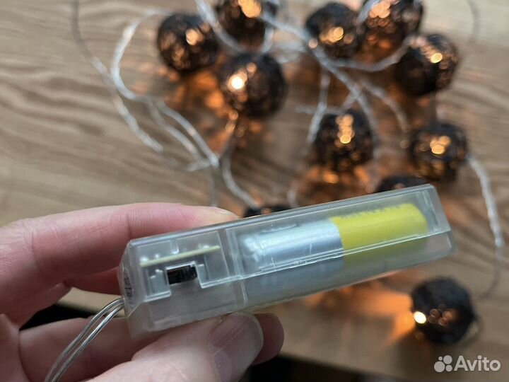 Гирлянда IKEA на батарейках икеа 2 метра