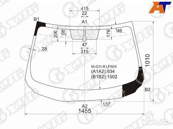 Стекло лобовое nissan bluebird sylphy