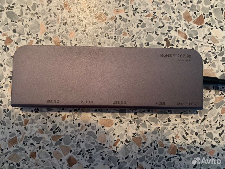 Адаптер Type-C - hdmi, USB3.0. lyambda LC173