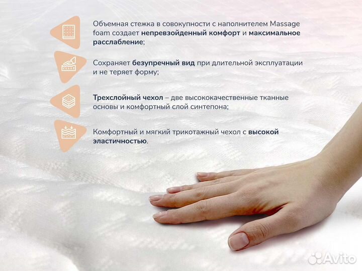 Матрас Relmas Foam 3Zone