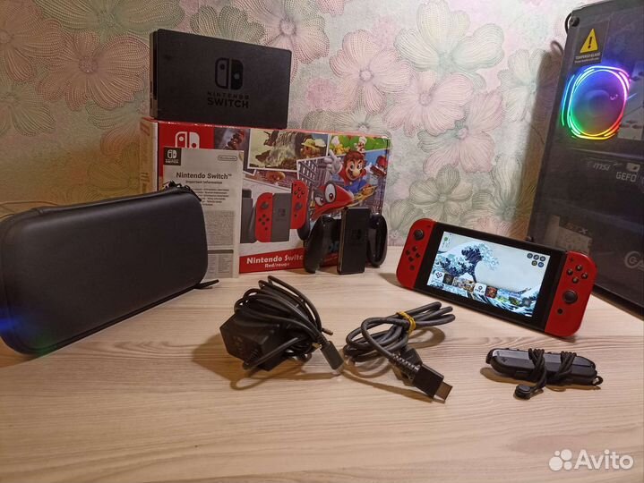 Nintendo switch прошитая 256гб + много игр