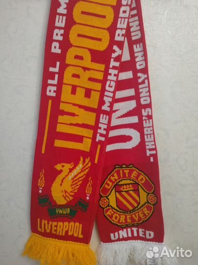 Шарф/ Клубный/Оригинал/UK/MU/Ливерпуль