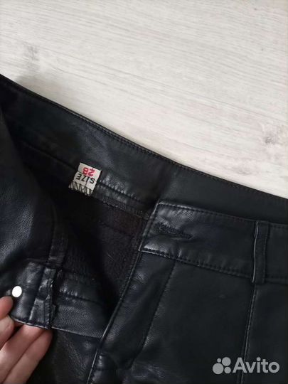 Шорты женские кожаные