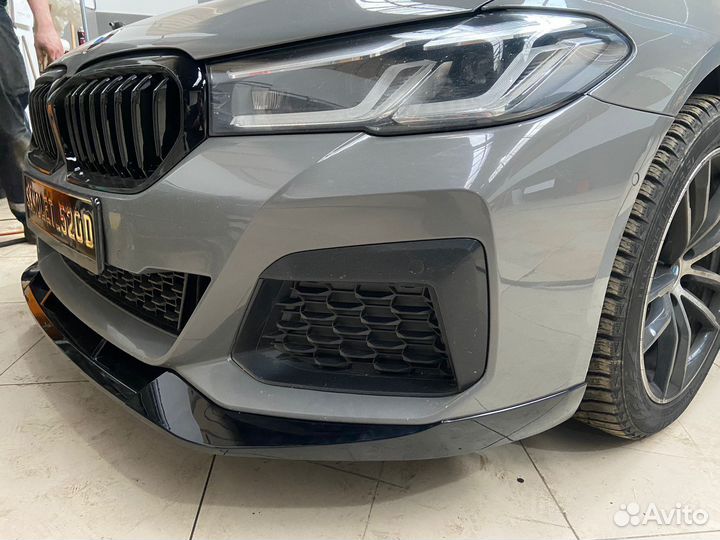 BMW G30 Сплиттер (губа) М перфоманс рестайлинг