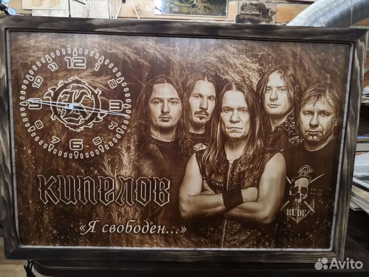 Выжигание портретов на фанере и дереве по фото