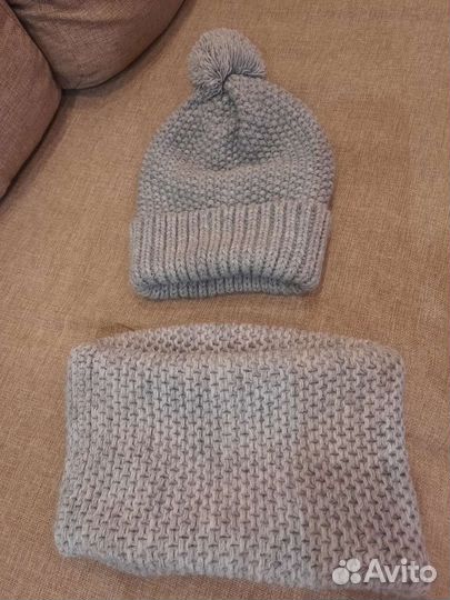 Комплект шапка и снуд