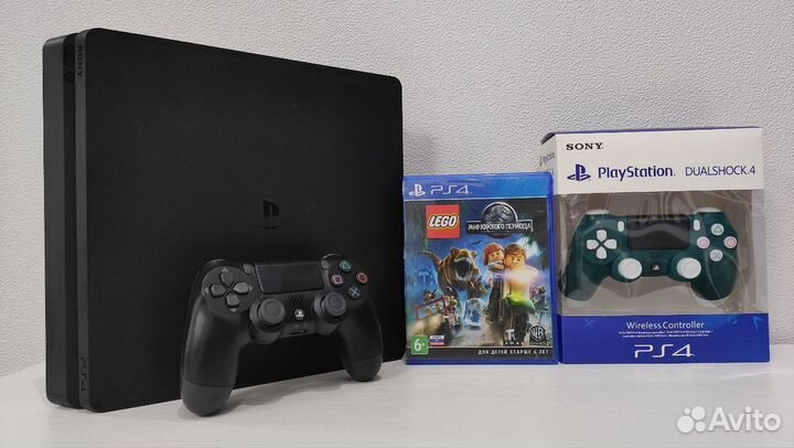 Sony PS4 Slim 2 геймпада 89 игр в комплекте