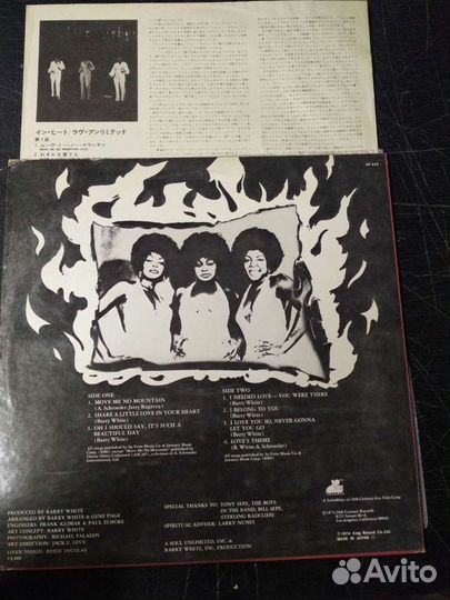 Love Unlimited In Heat Винил 1974 Япония