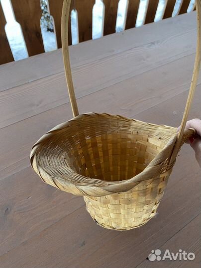 Корзины плетёные разные 5 шт, большие и маленькие