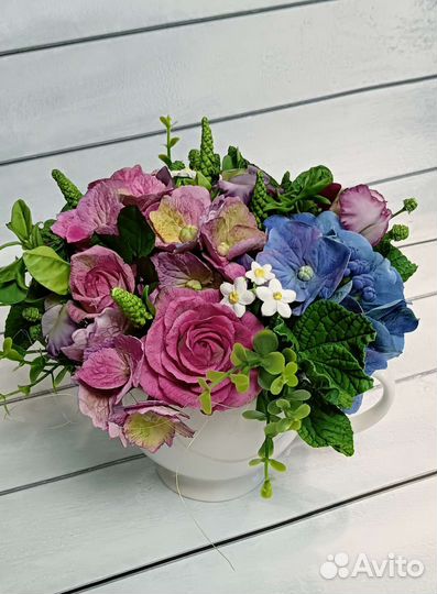 Чашечка с цветами