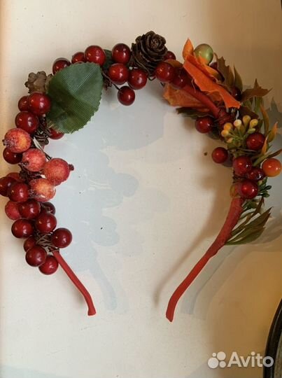 Ободок для волос ручной работы