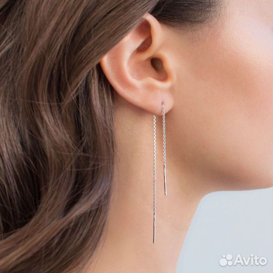 Серьги-протяжки Aleksandr Sinitsyn