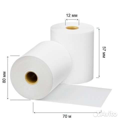 Термолента 57 60 метров. Чековая лента