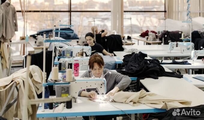 Швейное производство, на станции 