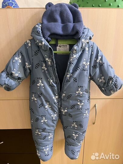 Осенний комбинезон для малыша, размер 68