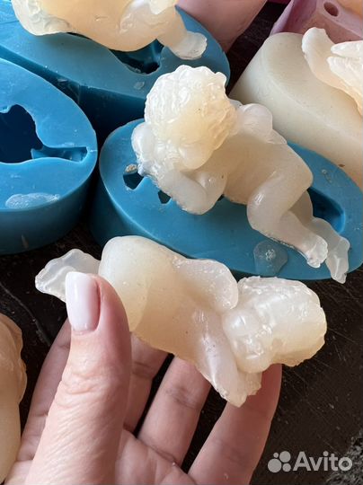 Молд силиконовый 6 шт США форма для мыла свечей 3D