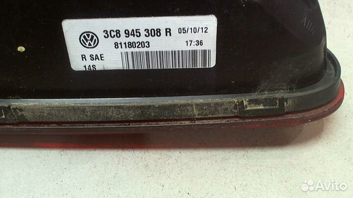 Фонарь крышки багажника Volkswagen Passat CC, 2013