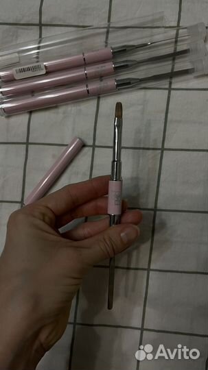 Кисть-шпатель E.Mi 2 в 1 для маникюра