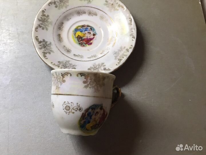 Китайская кофейная с блоюдцем