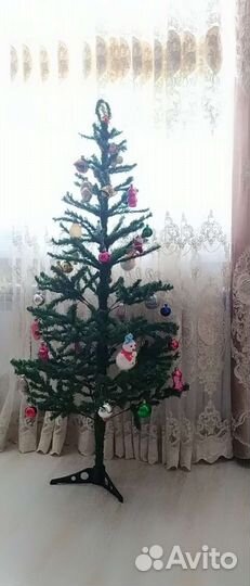 Елка искусственная бу с игрушками