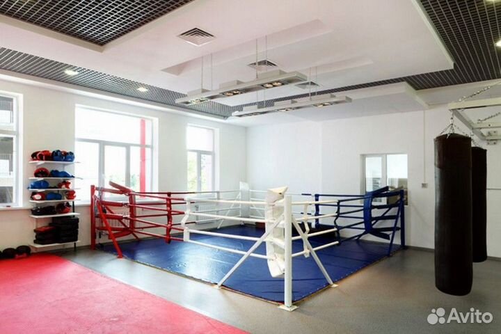 Ринг боксёрский на упорах 5х5м, боевая зона 4х4 м, монтажная площадка 5х5 м Pioner A12561