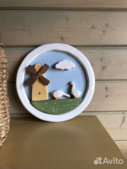 Объемная картина из дерева