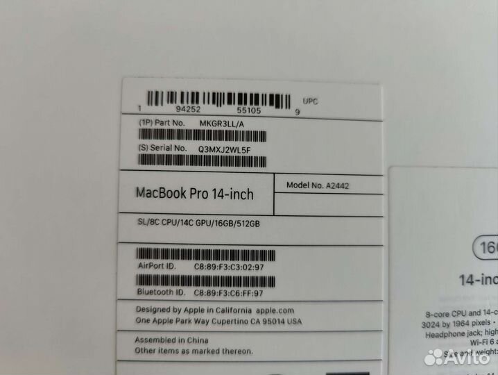 Apple MacBook Pro 14 m1