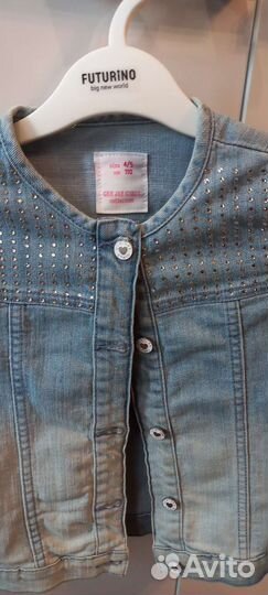 Джинсовая рубашка для девочки