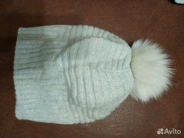 Шапка с шарфом