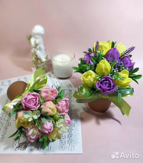 Букет из мыла