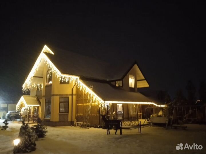 Гирлянда уличная Бахрома 5 метров 165 Led