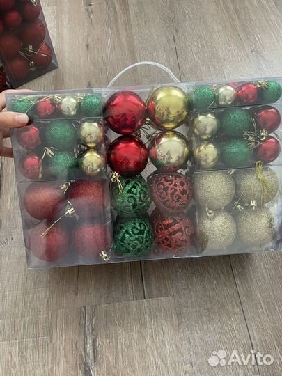 Новогодние шары набор 100 шт