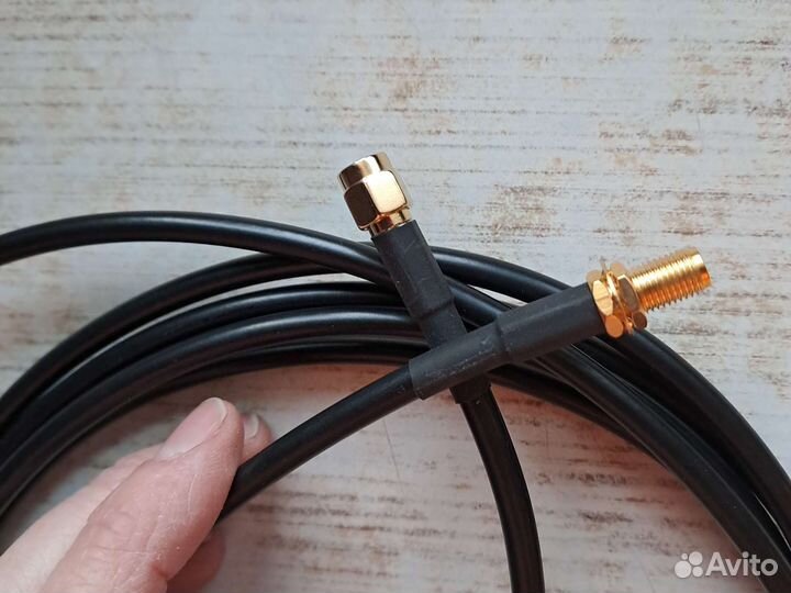 Удлинитель с SMA разъёмами на RG 174 или RG 58